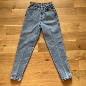 Vintage Chic High Rise Mom Jeans Womens Sz 10 Tapered Leg Made in USA 26x30 1990